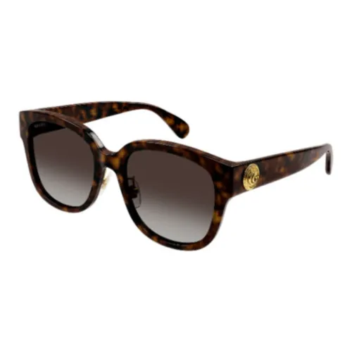 GUCCI Acetate Square Sunglasses Women's Tortoiseshell