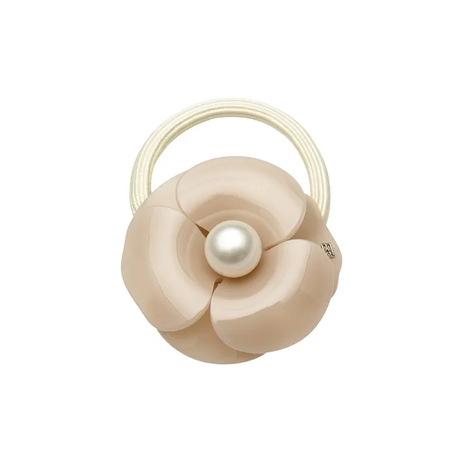 ALEXANDRE DE PARIS Myth Camellia Collection Ponytail Hair Tie Women's-5