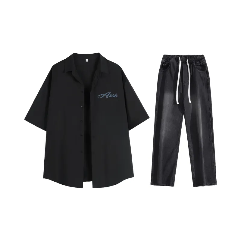 A.X.S.K Shirt Matching Set Unisex-1