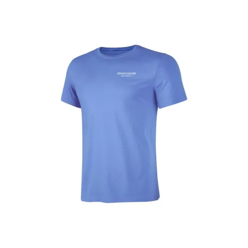 Skechers T-Shirts Men Persian Sapphire Blue/03Z1