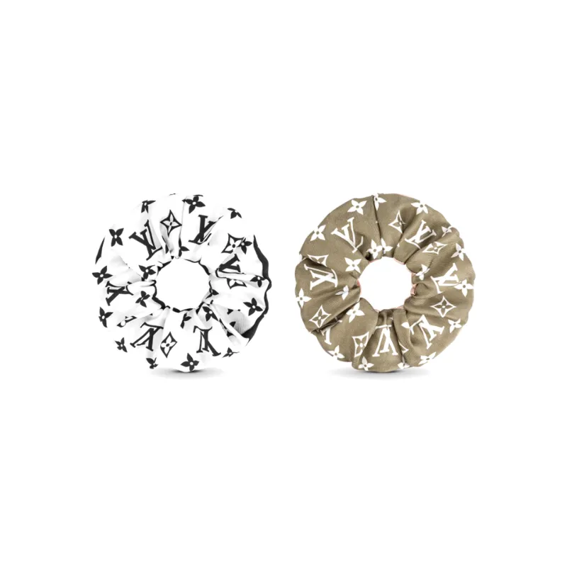 LOUIS VUITTON Monogram Marbles Scrunchy Set-1