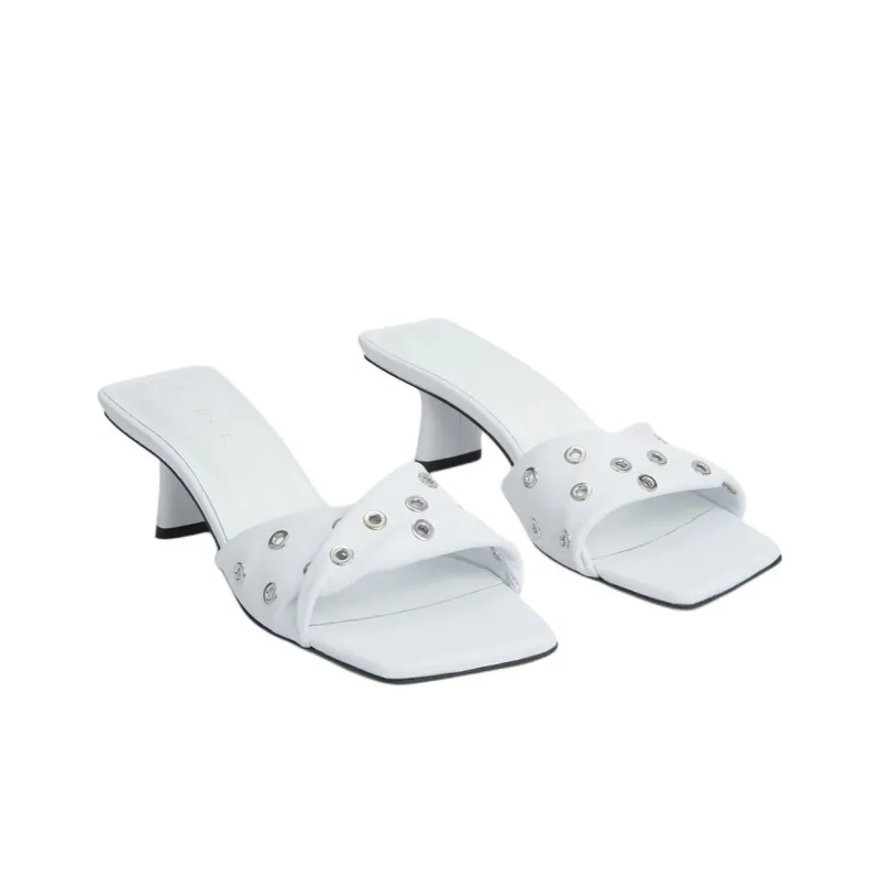 By Far Rocco Other Quiet Slide Slippers Women's White-2