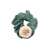 French Vintage Pleated Large Knot Rope (Green)
