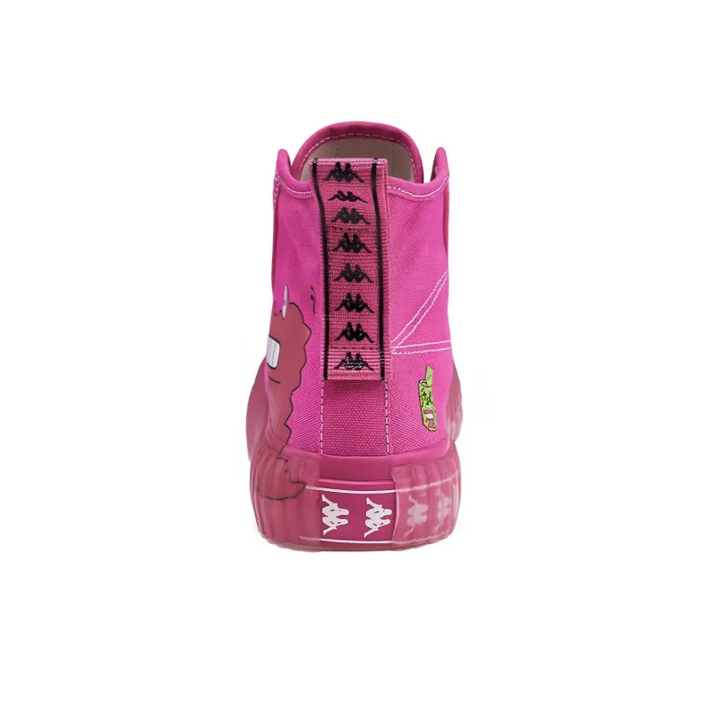 SHINCHAN x Kappa Lightweight And Breathable High-Top Skateboard Shoes Unisex Pink-5