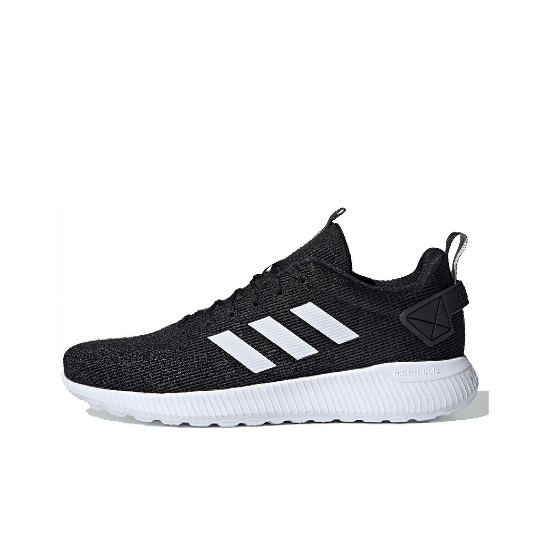 adidas neo Cloudfoam Running Shoes Unisex Low top Black white US M 9