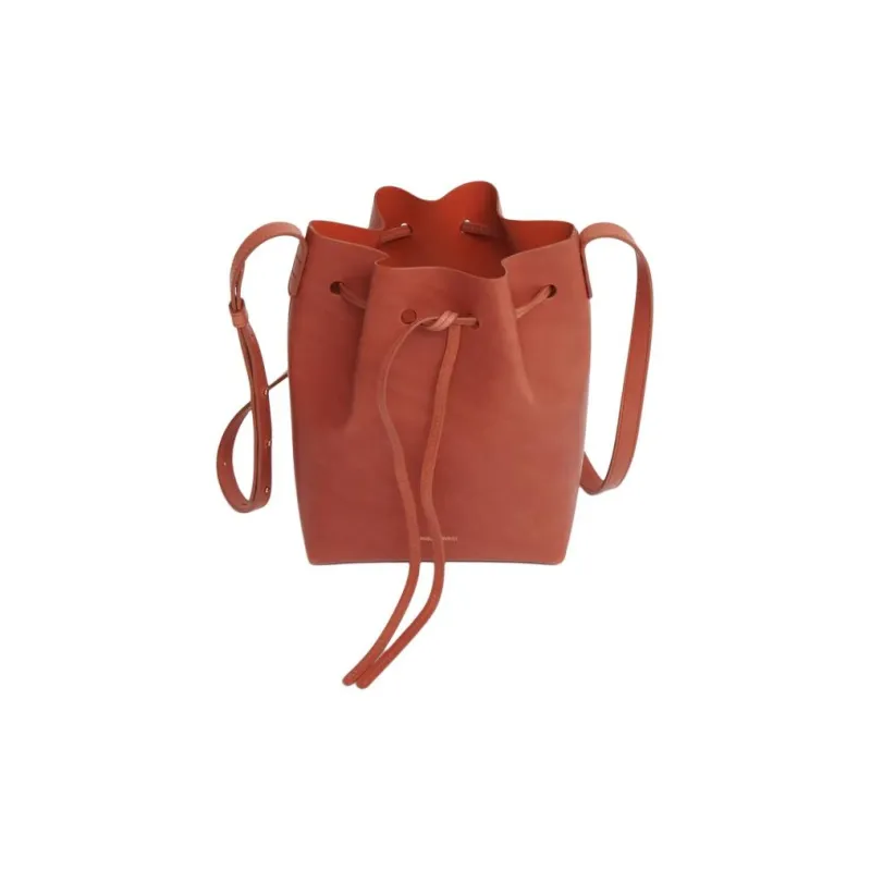 MANSUR GAVRIEL Plant Tanned Leather Bucket Bags Shoulder Bag Crossbody Bag Mini Women's Brick Red-1