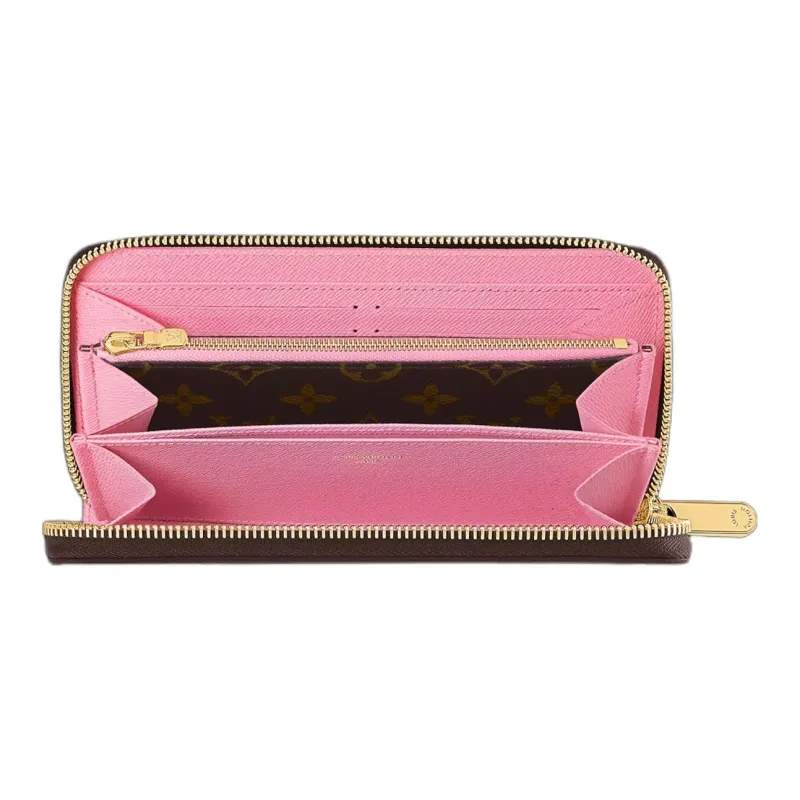 LOUIS VUITTON Zippy Monogram Coated Canvas Wallet Women's Brown & Multicolor-3