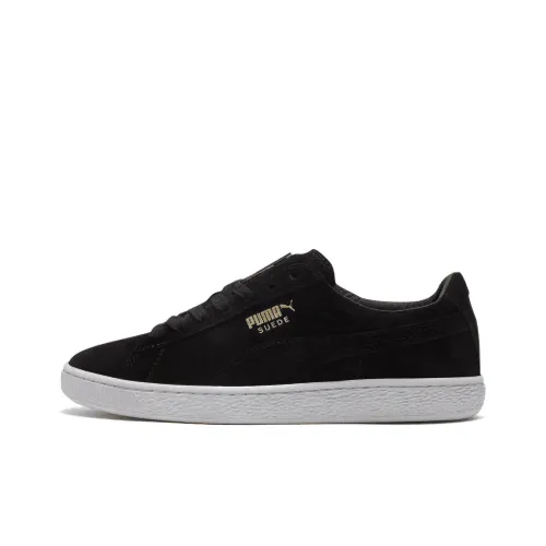 Puma Suede Classic Metal Badge 'Black White'