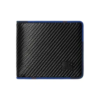 Burberry HERITAGE Series Cow Leather Wallets Coin Purses Unisex Black