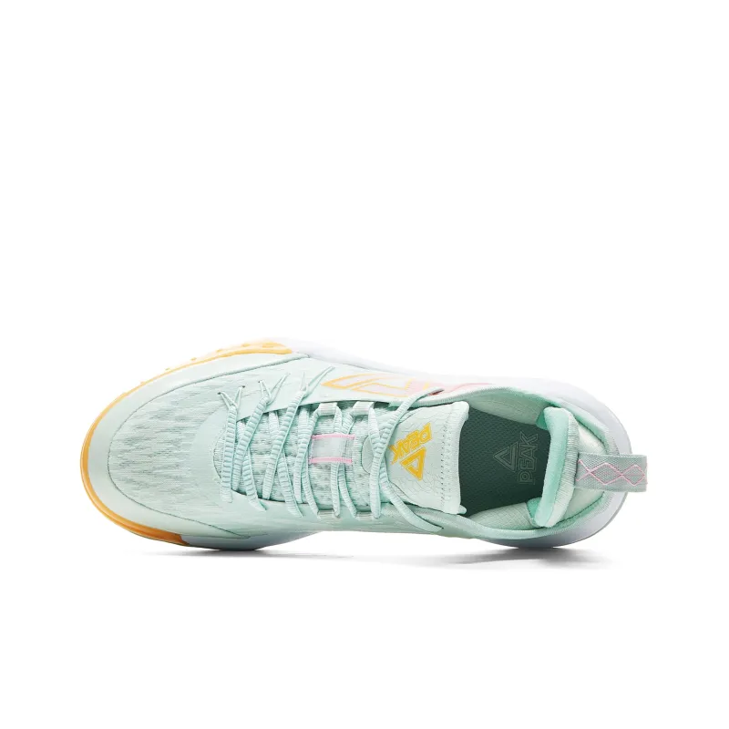 PEAK Basketball Shoes Men Low Top Green Orchid-3