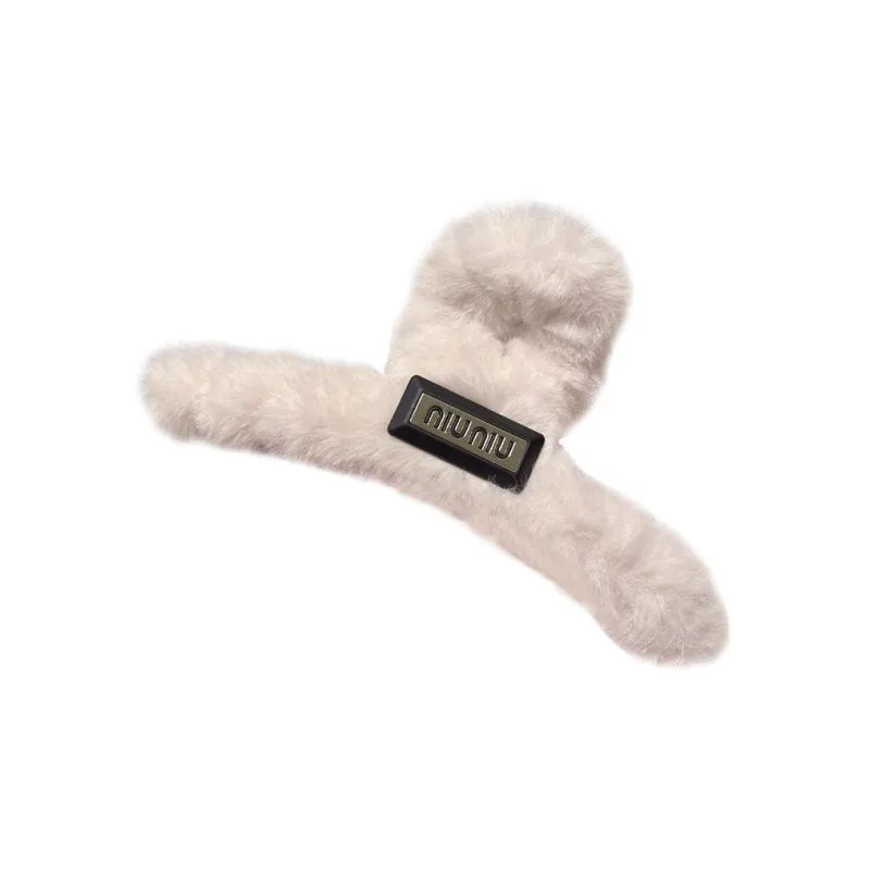 SENDME Acrylic, Plush Hair Clips Women's-0