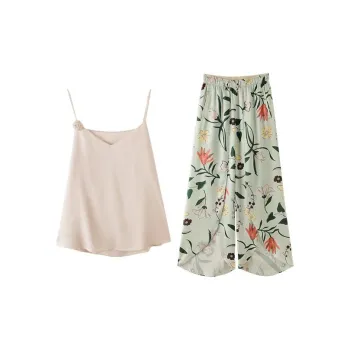 JINGYUN Pajama Set Summer Women's Gift Box Set Green