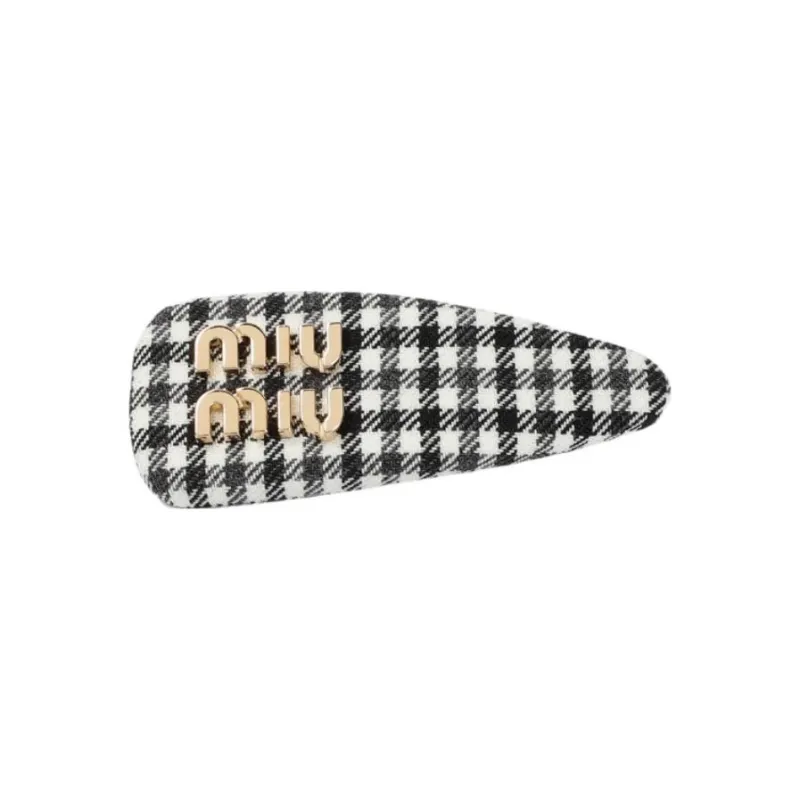 MIU MIU Metal Hair Clips Women's Black-0