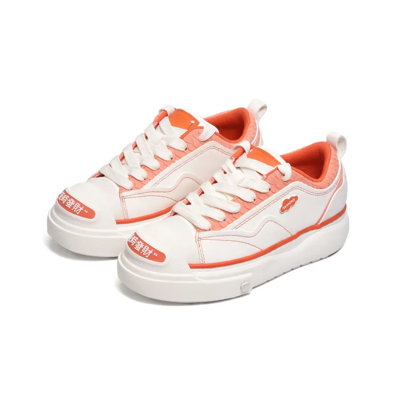 UNNAMED FORCES Skateboard Shoes Unisex Low Top White-2