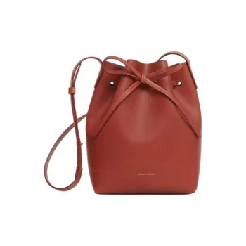 MANSUR GAVRIEL Plant Tanned Leather Bucket Bags Shoulder Bag Crossbody Bag Mini Women's Brown & Blue