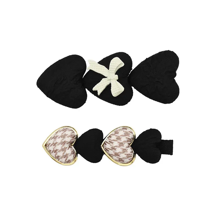 ROYALSASA Fabric, Alloy Hair Clips Women's-0