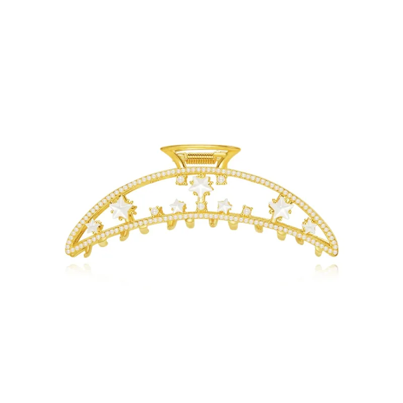 AGOVSKI Copper Alloy + Imitation Pearl + Shell Hair Clips Women's-0
