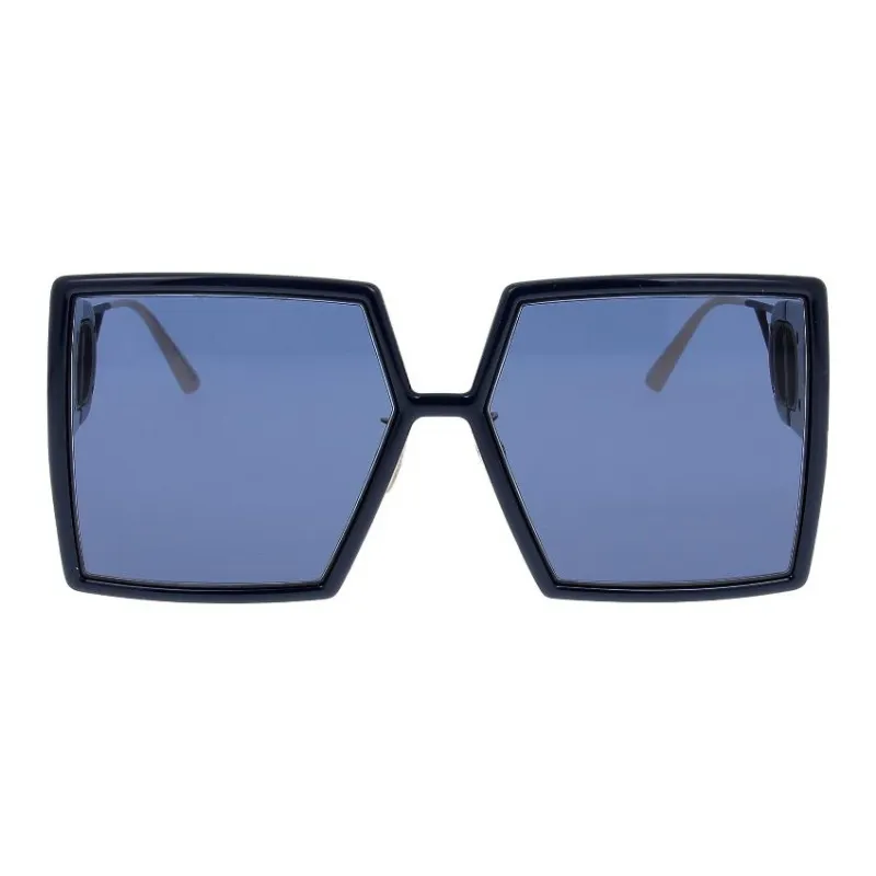 DIOR Irregular Shape Sunglasses Women's Black-2