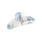 Ink Wash Elegance Hair Clip, Blue and White