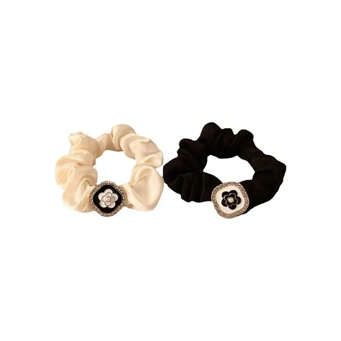 LILY&LOTTY Hair Tie Women's Black Beige-0