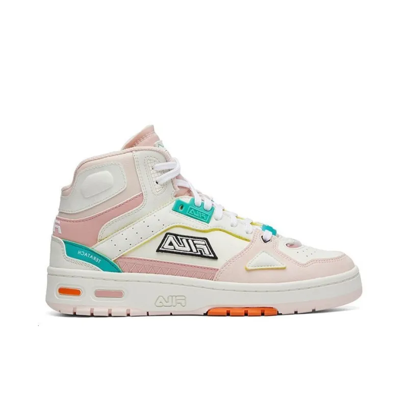 FILA FUSION Heritage Retro Basketball Shoes 'White Pink' Women's-1