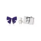 2# Purple Bowknot+Premium Towel Bear+Present Box