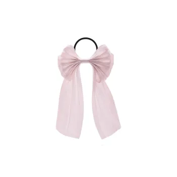 ROYALSASA Rubber Band Silk Chiffon Hair Tie Women's