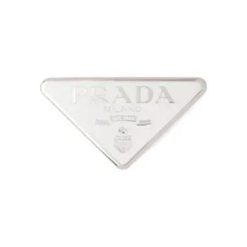 PRADA Triangle logo Hair Clip