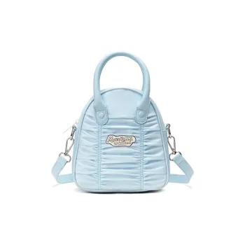 MR.ACE HOMME Polyester Crossbody Handbag Women's Azure Blue/Sea Salt Blue/Chestnut Brown