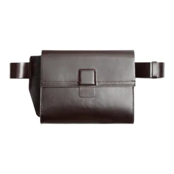 ZARA Cow Leather Shoulder Bag Crossbody Bag Mini Men's Bright Red