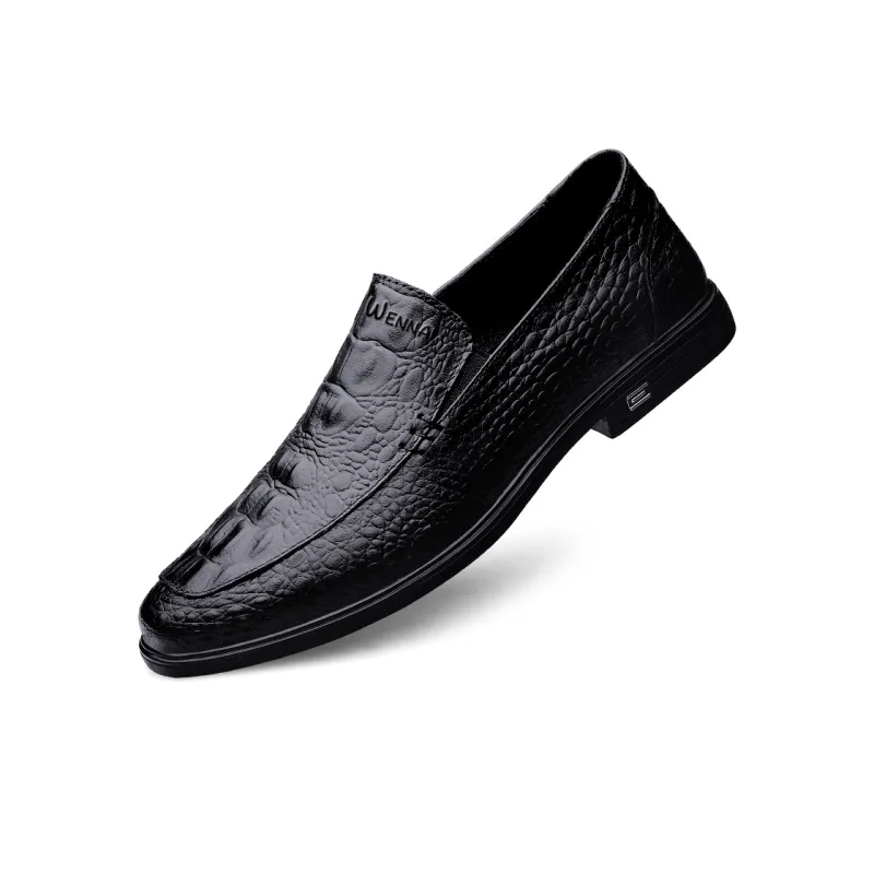 Wen Nai Dress Shoes Men Low Top Black-2