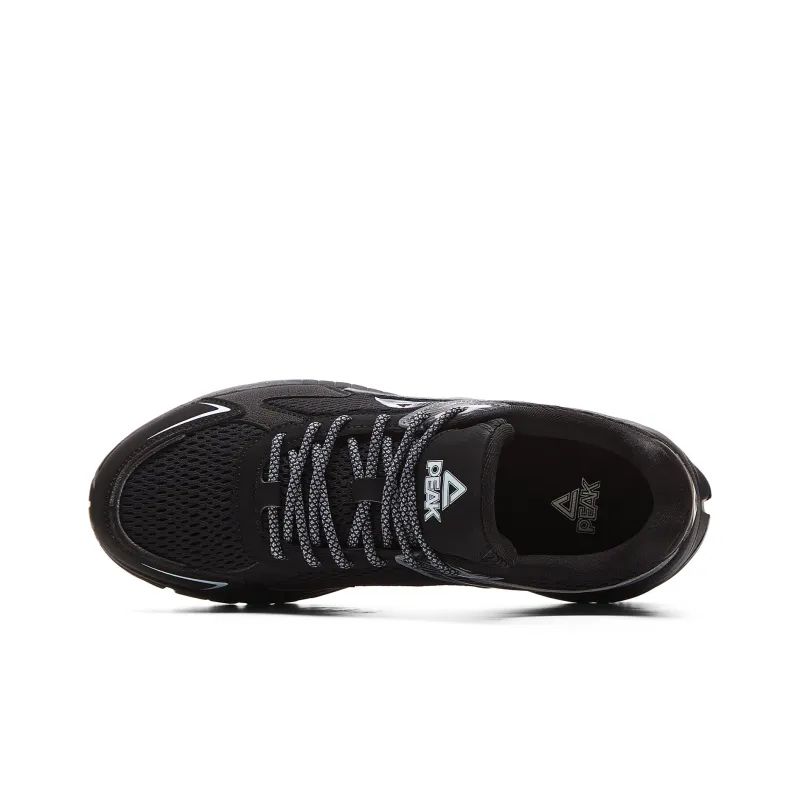 PEAK Cushioning Anti Slip And Wear Resistant Breathable Rebound Low Top Running Shoes Women's Black Dove Gray-3