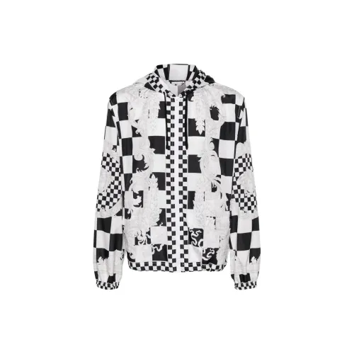 VERSACE JEANS Jackets Men Black/White