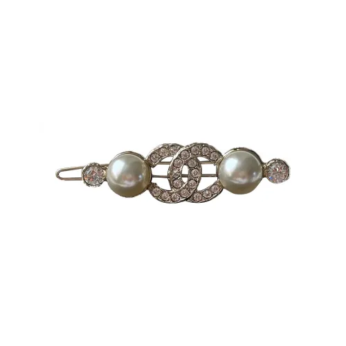 CHANEL Hair Clips Women's Gold