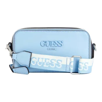 GUESS Faux Leather Shoulder Bag Crossbody Bag Women's Blue