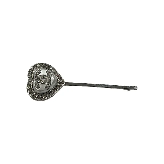 CHANEL Hair Clips Women's Silver-1
