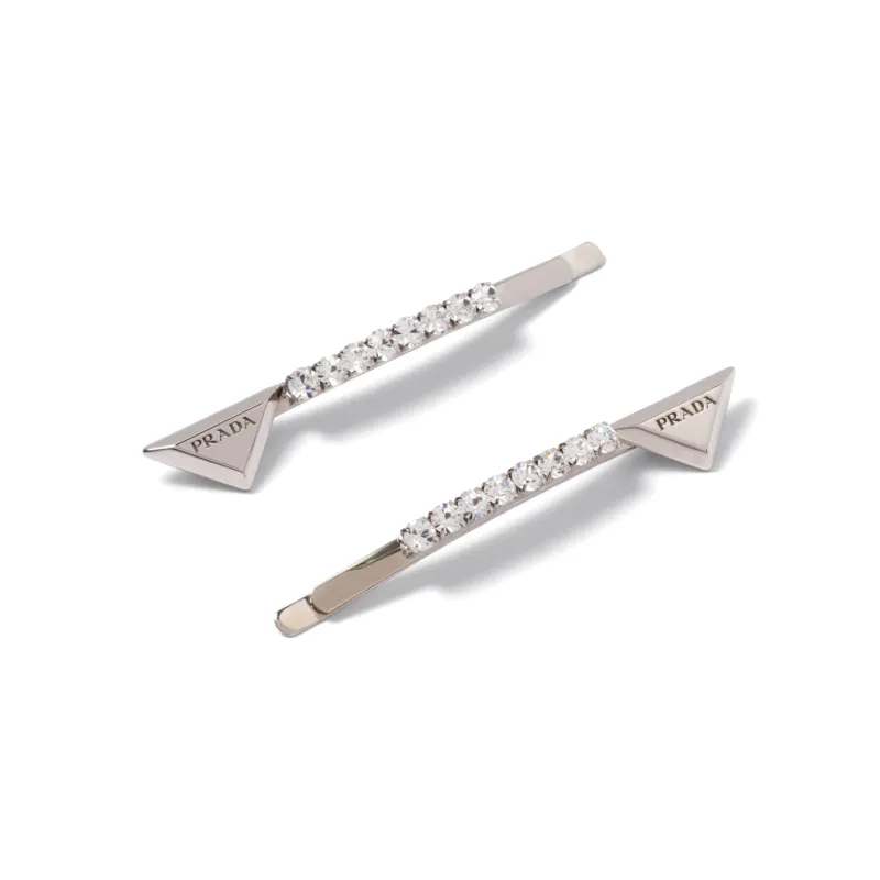 PRADA Hair Clips Women's Silver-1