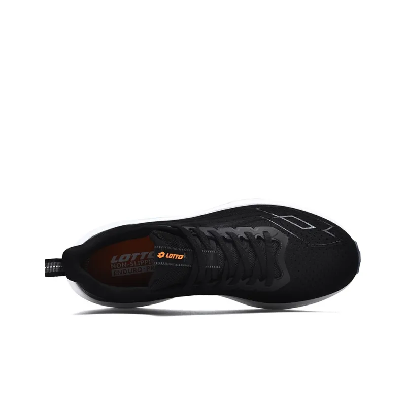 LOTTO Cushioning Anti Slip And Wear Resistant Low Top Carbon Plate Marathon Running Shoes Men's Black-1