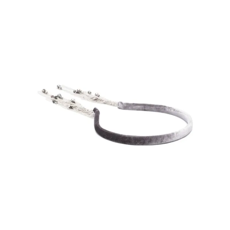 PESERICO Precious Fringed Velvet Hairband-1