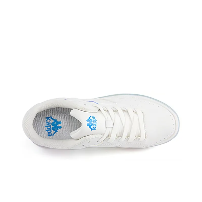 Kappa Anti Slip Wear Resistant Low Top Skateboard Shoes Unisex White-4