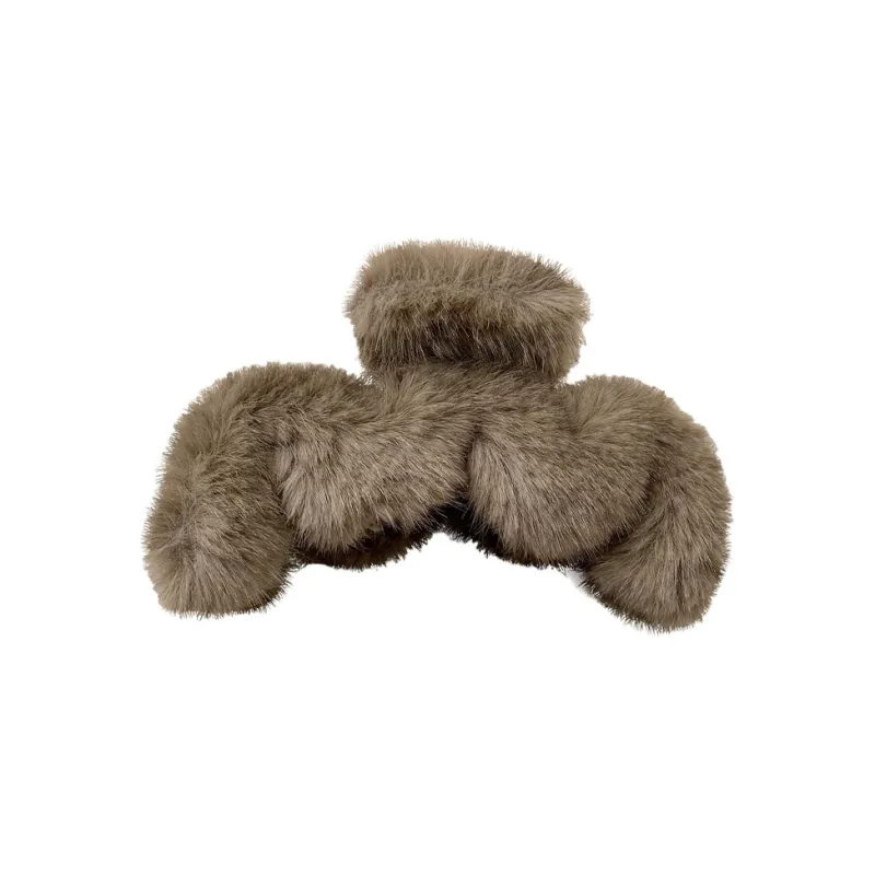 Specialoutlook Hair Clips Women's Dark Brown/Light Gray/Beige/Black-1