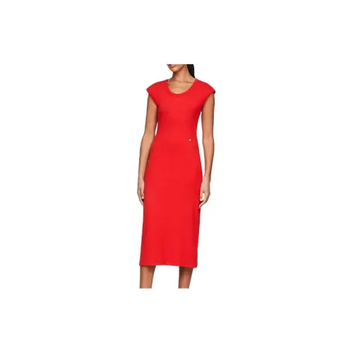 Tommy Hilfiger Short-Sleeved Dresses Women's Red