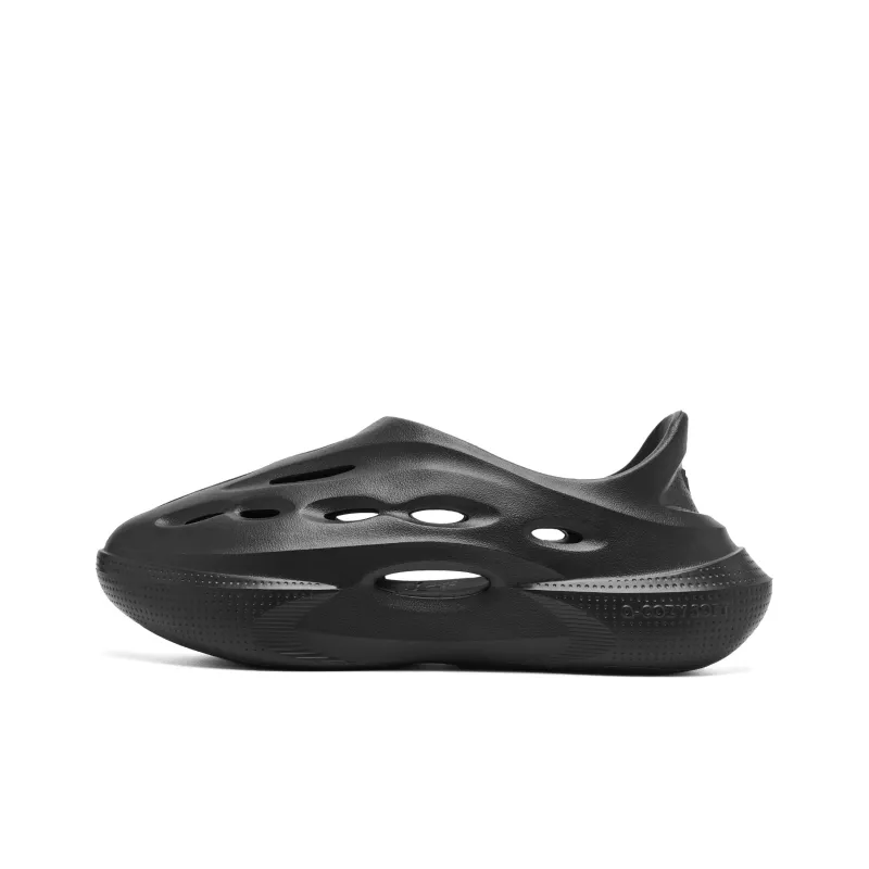QIAODAN Fangs Clogs Men's Black-0