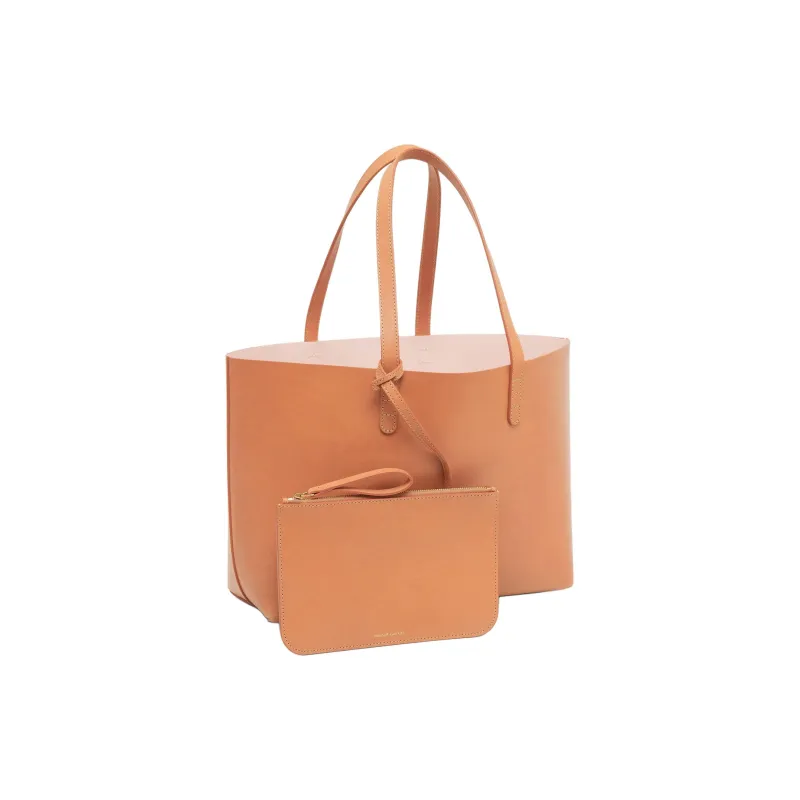 MANSUR GAVRIEL Vegetable Tanned Leather Tote Bag Shopping Bag Handbag Small Size Women's Camel/Pink-2
