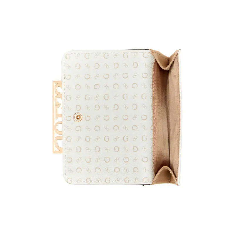 GUESS Canvas Wallet Women's White-2