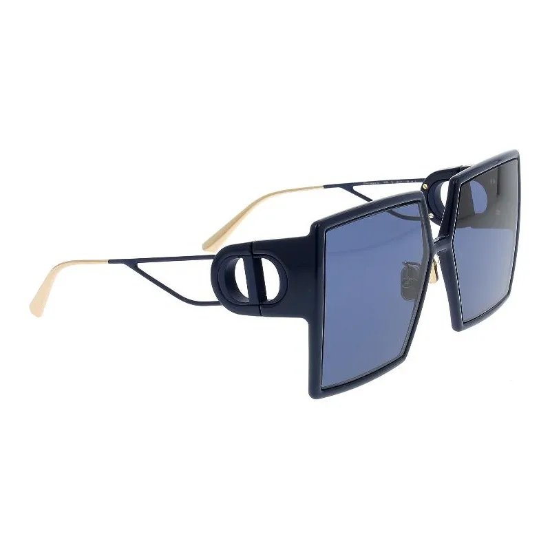 DIOR Irregular Shape Sunglasses Women's Black-1