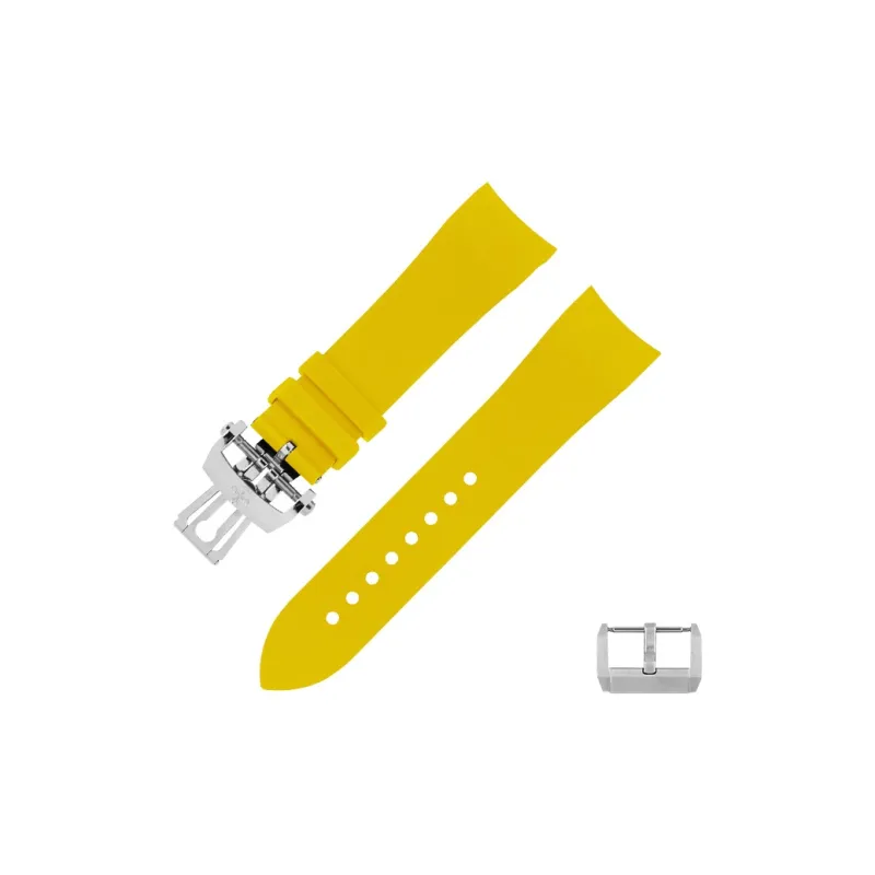 VAGENARI Fluoroelastomer Strap Compatible With Baume 50 Seek 5000 Collection 43MM Watch Band Unisex-26