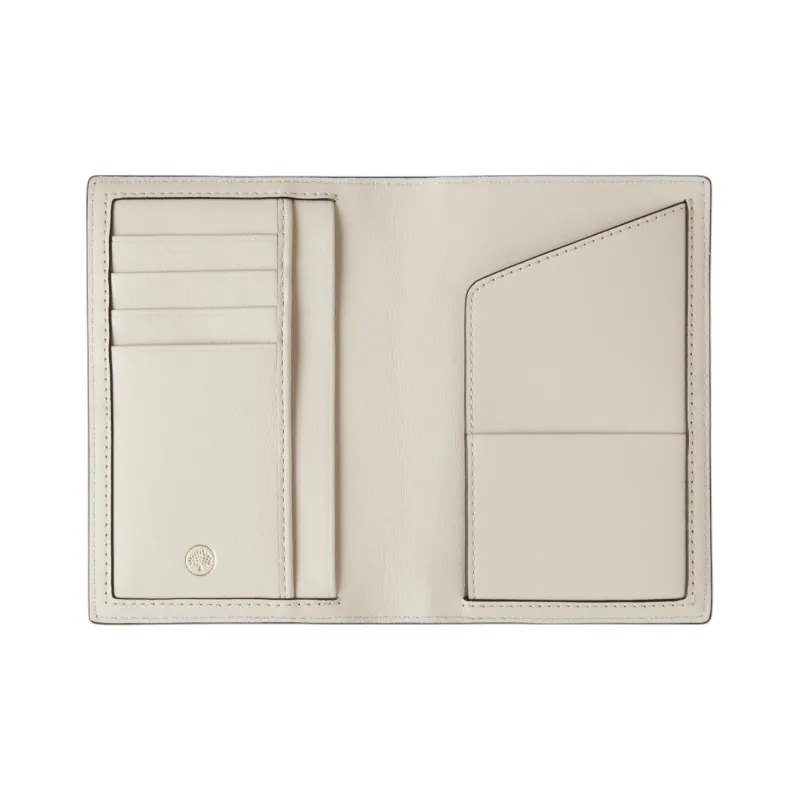 Mulberry Leather Passport Holder Small Size Women's Eggshell Yellow-1