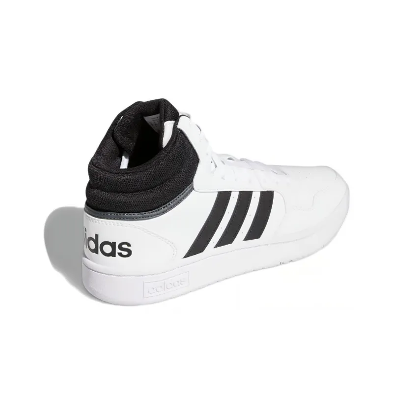 Adidas Hoops 3.0 Mid Classic Vintage Core Black Cloud White-3