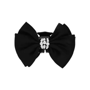 ROYALSASA Polyester Faux Pearl Acrylic Hair Clips Women's